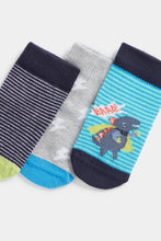 Load image into Gallery viewer, Mothercare Dino Socks - 3 Pack