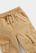 Load image into Gallery viewer, Mothercare Beige Cargo Trousers