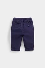 Load image into Gallery viewer, Mothercare Navy Chino Trousers