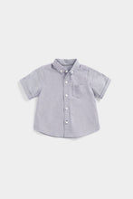 Load image into Gallery viewer, Mothercare Navy And White Oxford Shirt
