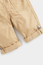 Load image into Gallery viewer, Mothercare Tan Poplin Roll-Up Trousers