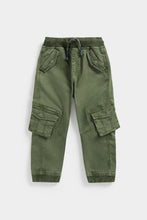 Load image into Gallery viewer, Mothercare Khaki Cargo Trousers