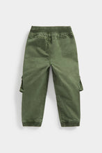 Load image into Gallery viewer, Mothercare Khaki Cargo Trousers