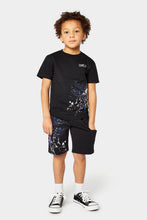 Load image into Gallery viewer, Mothercare Black Splat Jersey Shorts