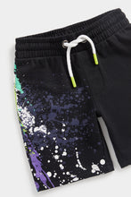 Load image into Gallery viewer, Mothercare Black Splat Jersey Shorts
