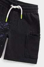 Load image into Gallery viewer, Mothercare Black Splat Jersey Shorts
