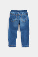 Load image into Gallery viewer, Mothercare Mid-Wash Rib-Waist Jeans