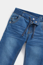 Load image into Gallery viewer, Mothercare Mid-Wash Rib-Waist Jeans