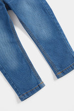 Load image into Gallery viewer, Mothercare Mid-Wash Rib-Waist Jeans