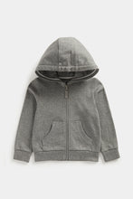 Load image into Gallery viewer, Mothercare Charcoal Zip-Up Hoody