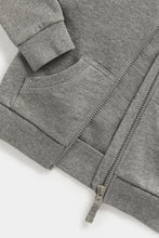 Load image into Gallery viewer, Mothercare Charcoal Zip-Up Hoody