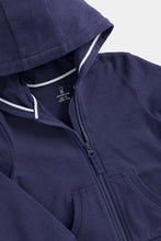 Load image into Gallery viewer, Mothercare Navy Zip-Up Hoody