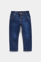 Load image into Gallery viewer, Mothercare Dark-Wash Rib-Waist Jeans