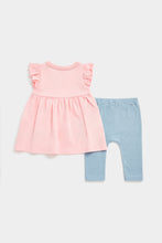 Load image into Gallery viewer, Mothercare Panda Dress and Leggings Set