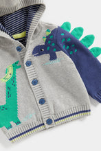 Load image into Gallery viewer, Mothercare Dino Hooded Cardigan