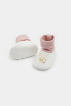 Load image into Gallery viewer, Mothercare Safari Sock-Top Baby Booties - 3 Pack
