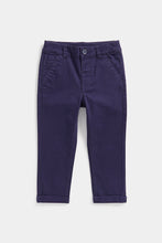 Load image into Gallery viewer, Mothercare Navy Chino Trousers