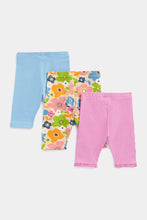 Load image into Gallery viewer, Mothercare Flower Festival Cropped Leggings - 3 Pack
