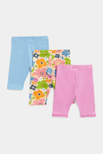 Load image into Gallery viewer, Mothercare Flower Festival Cropped Leggings - 3 Pack