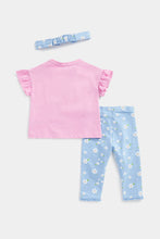 Load image into Gallery viewer, Mothercare Top, Leggings and Headband Set