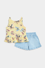 Load image into Gallery viewer, Mothercare Butterfly Vest T-Shirt and Shorts Set