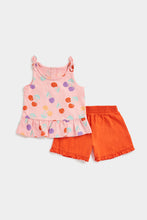 Load image into Gallery viewer, Mothercare Cherry Vest T-Shirt and Shorts Set