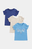 Mothercare Lavender Blue T-Shirts - 3 Pack