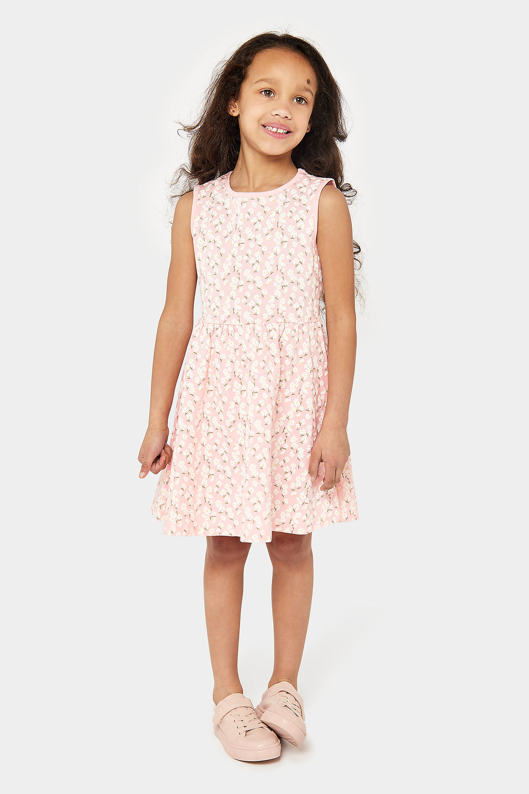 Mothercare Pink Floral Jersey Dress