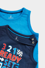 Load image into Gallery viewer, Mothercare Racing Vest T-Shirts - 2 Pack