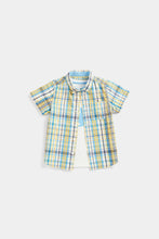 Load image into Gallery viewer, Mothercare Checked Shirt and Whale T-Shirt Set
