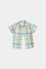 Load image into Gallery viewer, Mothercare Checked Shirt and Whale T-Shirt Set