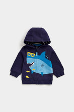 Load image into Gallery viewer, Mothercare Shark Zip-Up Hoody