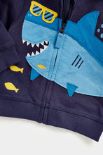Load image into Gallery viewer, Mothercare Shark Zip-Up Hoody