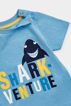 Load image into Gallery viewer, Mothercare Shark T-Shirt and Shorts Set
