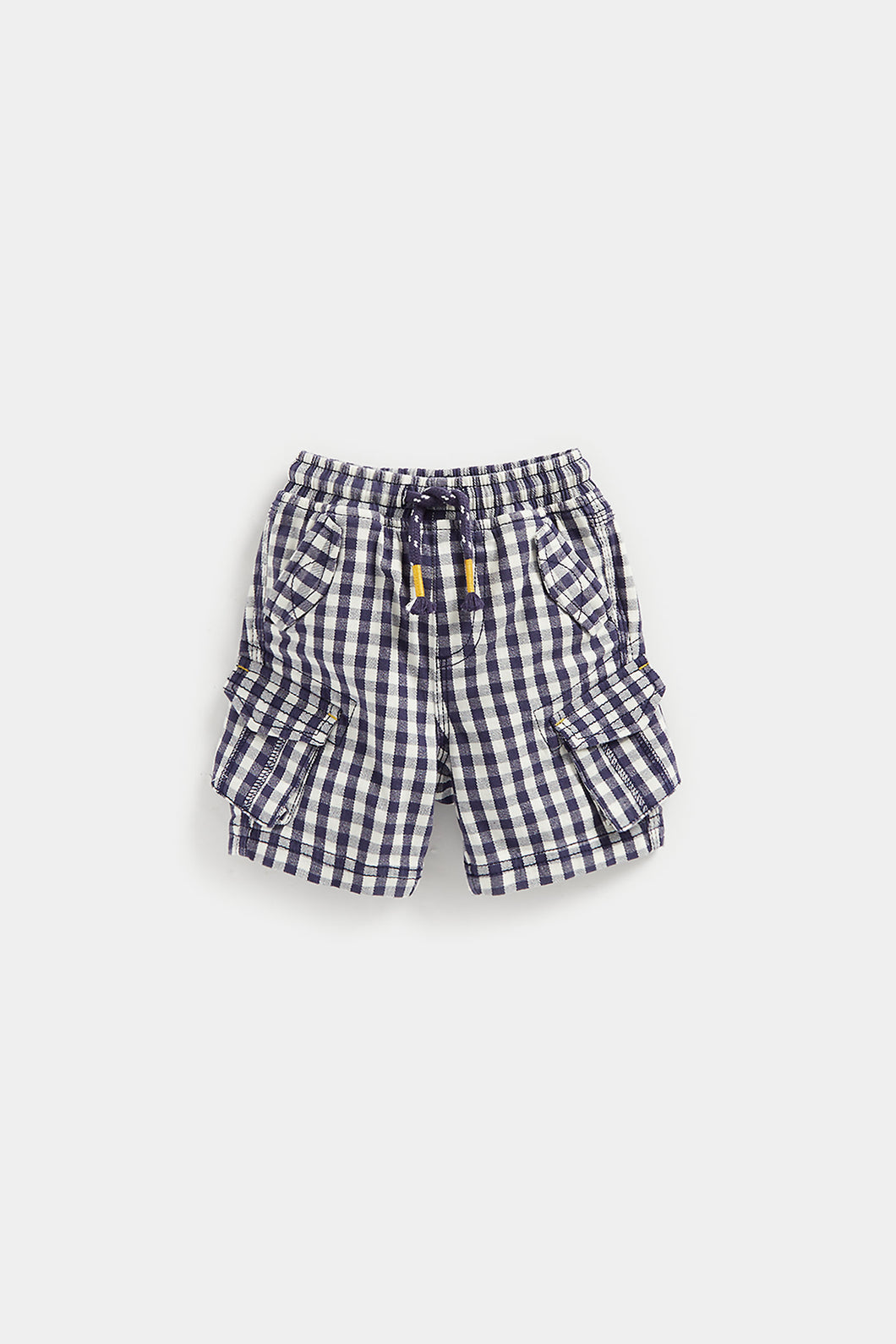 Mothercare Navy Gingham Cargo Shorts