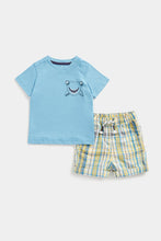 Load image into Gallery viewer, Mothercare Shark T-Shirt and Shorts Set