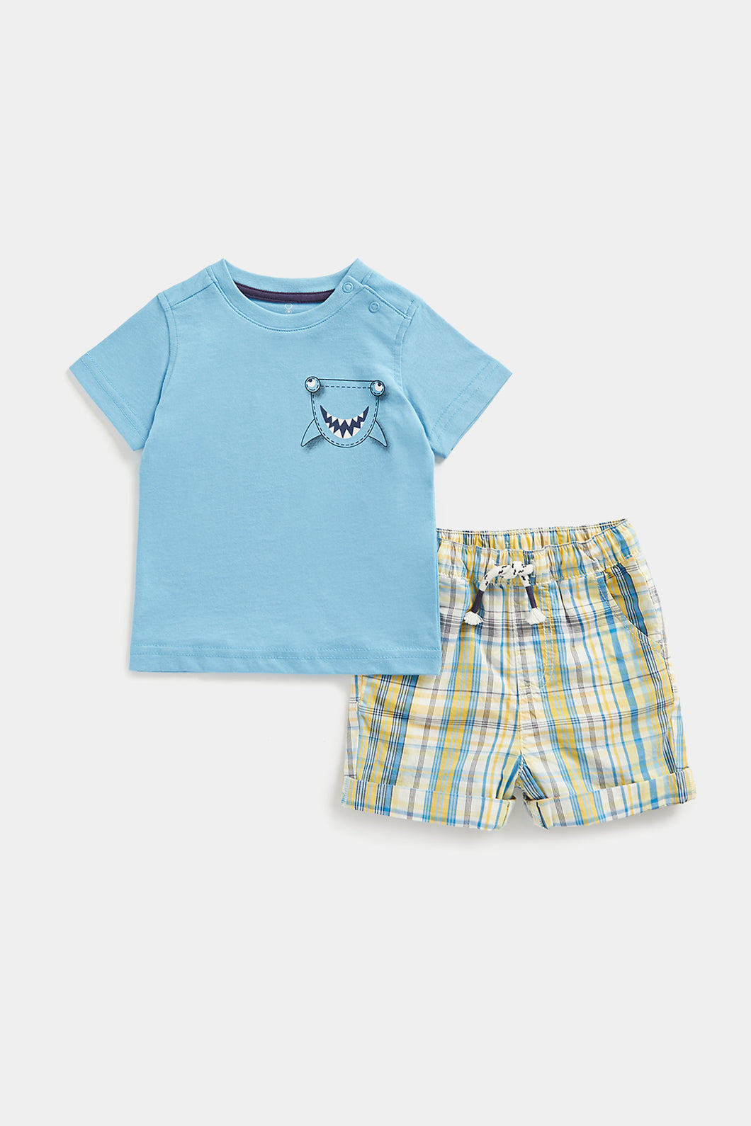 Mothercare Shark T-Shirt and Shorts Set