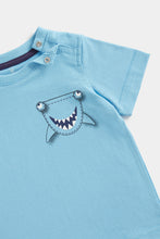 Load image into Gallery viewer, Mothercare Shark T-Shirt and Shorts Set