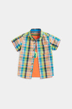 Load image into Gallery viewer, Mothercare Checked Shirt and T-Shirt Set
