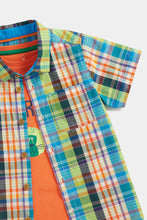 Load image into Gallery viewer, Mothercare Checked Shirt and T-Shirt Set