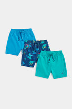 Load image into Gallery viewer, Mothercare Dino Surf Jersey Shorts - 3 Pack