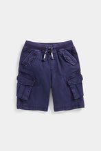 Load image into Gallery viewer, Mothercare Navy Cargo Shorts