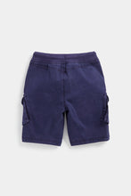 Load image into Gallery viewer, Mothercare Navy Cargo Shorts