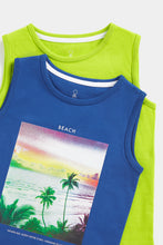 Load image into Gallery viewer, Mothercare Beach Vest T-Shirts - 2 Pack
