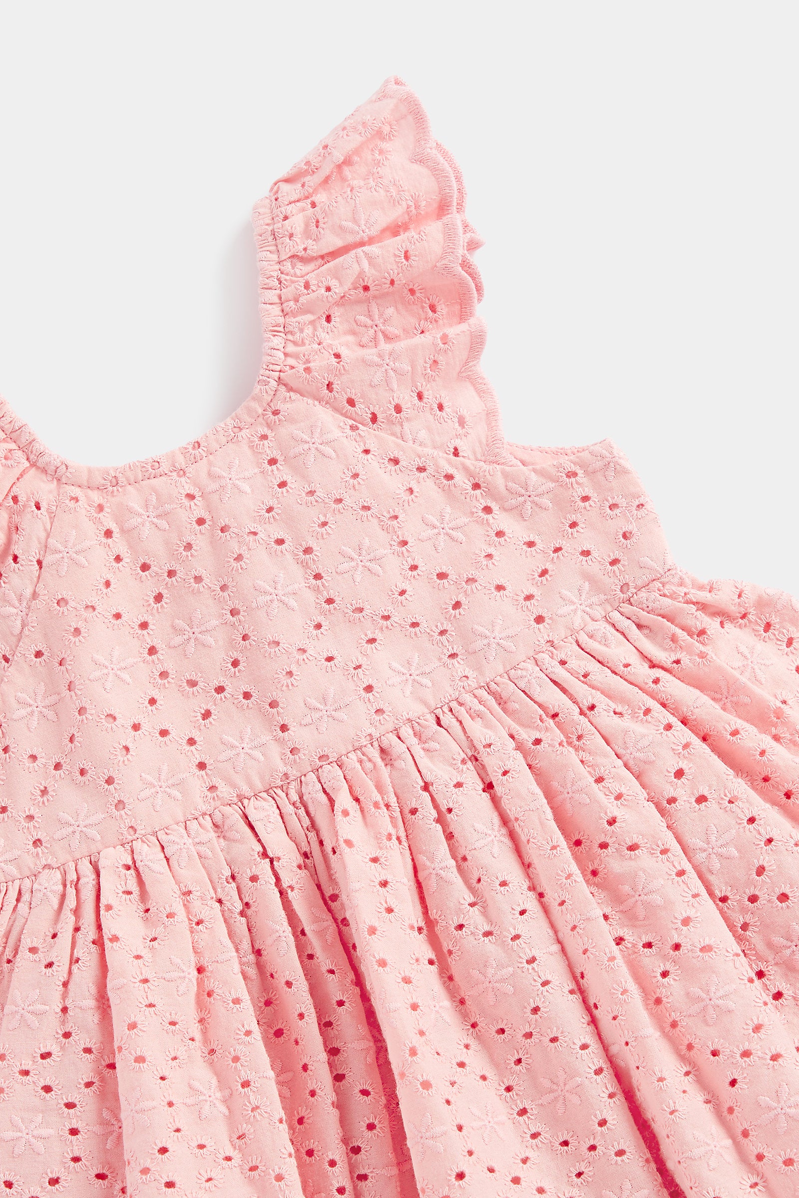Mothercare Pink Broderie Dress and Knickers