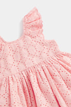 Load image into Gallery viewer, Mothercare Pink Broderie Dress and Knickers
