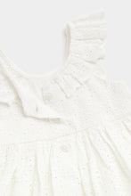 Load image into Gallery viewer, Mothercare White Broderie Dress and Knickers