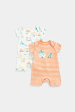 Load image into Gallery viewer, Mothercare Dino Surfer Rompers - 2 Pack