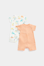 Load image into Gallery viewer, Mothercare Dino Surfer Rompers - 2 Pack