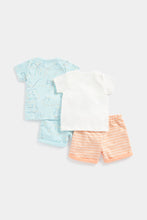 Load image into Gallery viewer, Mothercare 4 Piece Shorts and T-Shirts Set